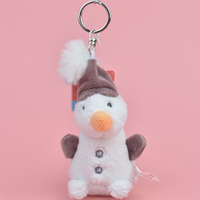 1 Pcs Brown Hat Snowman Small Plush Pendant Toy, Kids Doll  Keychain / Keyholder Gift Free Shipping 2024 - buy cheap