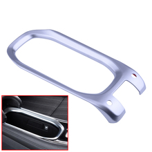 DWCX ABS Chrome Plated Car Interior Cup Holder Panel Cover Trim Frame fit for Honda Vezel / HR-V 2014 2015 2016 2017 2018 2024 - buy cheap