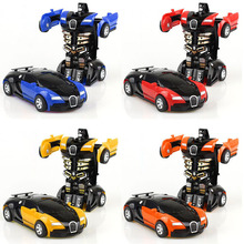 New Arrival One-key Deformation Car Toys Automatic Transform Robot Plastic Model Car Funny Toys For Boys Amazing Gifts Kid Toy 2024 - buy cheap