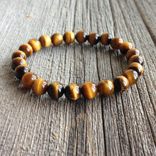 Hot Sell Natural Tiger Eye Stone Beaded Charms Bracelets Healing Strand Bracelets Exquisite Jewelry Wholesale Price 8mm Beads 2024 - buy cheap