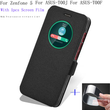 5.0inch Smart View Window Shell For ASUS Zenfone 5 for ASUS-T00F Case Cover flip PU Leather for ASUS-T00J phone cases back cover 2024 - buy cheap