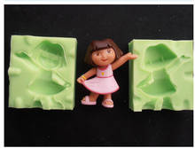 3D DORA Silicone Mold Fimo Moldchocolate Mold Fondant Cake Decoration Mold Sugar Craft Tools Moulds Silicone Rubber PRZY 001 2024 - buy cheap