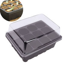 12 Holes Seedling Tray Sprout Plate Plant Pot Seed Tray Plastic Nursery Tray Starter With Lids Garden Tools Grow Box For Garden 2024 - buy cheap