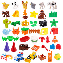 Diy Accessories Building Blocks Play Bricks Camera Animals Tree Duck Compatible with Big Size Parts Toys for Children 2024 - buy cheap