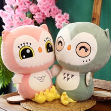 Pelúcia de coruja kawaii, brinquedo criativo de algodão para crianças, almofada de travesseiro macio, 50cm, 1 peça 2024 - compre barato