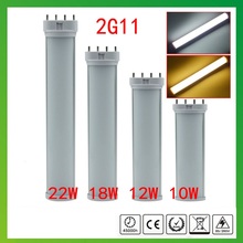 Tubo de luz led 2g11, tubo de luz 225mm, 320mm, 410mm, 535mm, 10w, 12w, 18w, 22w, pl 2g11, 2u 2024 - compre barato