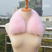 Luxury Real Fox Fur Collar Autumn Winter Women Fur Neck Ring Accessory Lady Neckwarmer Female Shawl Wraps VK2008 2024 - buy cheap