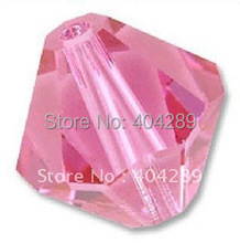Wholesale 1000pcs 4MM Pink Bicone Crystal Beads,Glass beads,Free Shipping 2024 - buy cheap