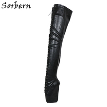 Sorbern Extreme High Heel Ballet Wedge Boots Crotch Thigh High Boot For Women Custom Boot Shaft Sexy Fetish Boots Shoes Platform 2024 - buy cheap