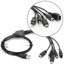 USB Cable Charging Charger for Nintendo GBA SP WII U 3DS NDSL XL DSI PSP 5 in 1 2024 - buy cheap