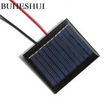 BUHESHUI 5 шт. 60ма 5 в поликристаллическая солнечная панель + провод/кабель солнечное зарядное устройство для 3,7 В батарея светлая игрушка 60*53 мм Бесплатная доставка 2024 - купить недорого