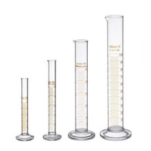 PPYY NEW -Thick Glass Graduated Measuring Cylinder Set 5ml 10ml 50ml 100ml Glass with Two Brushes 2024 - buy cheap