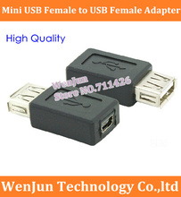 Convertidor de adaptador Mini USB hembra a USB hembra, 5 pines a USB 2,0, envío gratis por DHL 2024 - compra barato