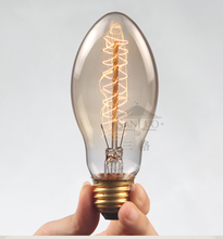Bombillas Edison de estilo Industrial Vintage, lámpara de decoración creativa de bala de tungsteno, E27, 10 uds. 2024 - compra barato