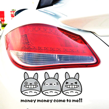 Volkrays Car Decoration Cartoon Totoro Money Come To Me Sticker Decal for Motorcycle Honda Toyota Chevrolet Wardrobe Focus Honda 2024 - buy cheap