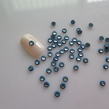 OD-138 1000pcs/bag Free Shipping 3D 4mm Blue Metal Crystal Rhinestone Shiny Nail Decoration Lovely Outlooking 2024 - buy cheap
