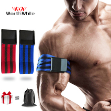 WorthWhile Gym-Bandas de entrenamiento de oclusión para hombre, correas elásticas de restricción de flujo sanguíneo, cinturón de levantamiento de pesas para Crossfit 2024 - compra barato