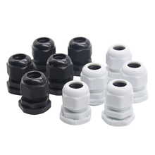 10pcs/lot High quality  IP68  PG9  for 4-8mm Cable CE Waterproof Nylon Plastic Cable Gland Connector 2024 - buy cheap