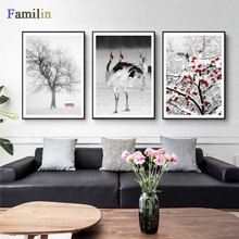 New Chinese Simple Plum Blossom Canvas Painting Modular Wall Pictures for Living Room Modern Home Decor Art Posters and Prints 2024 - buy cheap