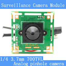 Color HD CMOS 1/4 700TVL Mini CCTV pinhole Camera Module 3.7mm Lens+PAL or NTSC Optional surveillance cameras 2024 - buy cheap