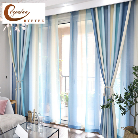 Byetee Patterned Kitchen Curtains For Window Door Curtain Living Room Modern Mediterranean Bedroom Blackout Curtains Drapes Buy Cheap In An Online Store With Delivery Price Comparison Specifications Photos And Customer Reviews