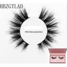 NEW Eyelashes 3D Real Mink Eyelashes Natural Long False Eyelashes 100% Hand Made False Lashes Eye Extension cilios Long lasting 2024 - buy cheap