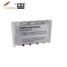 (RCE5846) refillable ink inkjet cartridge for Epson T5846 picturemate PM 200 240 260 280 290 300 P-3000 BK/C/M/Y 2024 - купить недорого