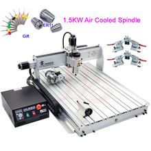 4 Axis Mini CNC Machine 8060 USB CNC Router 1.5KW Air Cooling Spindle Motor 3D Wood Engraving Machine 2024 - buy cheap