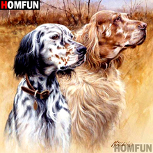 HOMFUN Full Square/Round Drill 5D DIY Diamond Painting "Animal dog" Embroidery Cross Stitch 5D Home Decor Gift A16294 2024 - buy cheap
