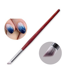 1 Pc Smudge Pen Nail Brush Acrylic UV Gel Drawing Painting Pen Red Handle Design Manicure Nail Art Tool 2024 - buy cheap