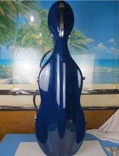 Best blue fiberglass 1/4 cello hard case,perfect workmanship 2024 - buy cheap