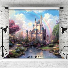 Castle Lake Forest  Vinyl Photographic Background for Wedding Portrait Child Baby Shower Customized Backdrop Photocall Studio 2024 - buy cheap