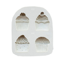Molde de silicone em forma de doces 4 peças, para decoração do bolo, ferramentas de cozinha acessórios sq16160 2024 - compre barato