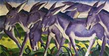 Donkey Frieze by Franz Marc Painting Oil on canvas High quality hand painted abstract art reproduction 2024 - buy cheap