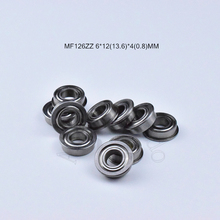 MF126ZZ 6*12(13.6)*4(0.8)MM 10pieces free shipping F618/6*3 LF1260ZZ ABEC-5 Flange bearing chrome steel bearing F618/6*3 2024 - buy cheap