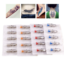 Agulha de nano agulha para máquina de tatuagem, 10 peças, descartável, elétrico, micro agulha, 3rs/5rs/7rs/9rs/11rs/13rs/15rs 2024 - compre barato