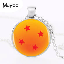 Hot Sale Dragon Ball z 4 Star Logo Pendant Necklace Dragon Ball Inspired Handmade Vintage Round Necklace Women Jewelry HZ1 2024 - buy cheap