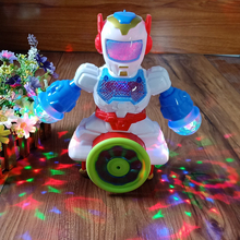 Robot de baile inteligente giratorio para niños, juguetes electrónicos para caminar con luz musical, astronauta, regalo de cumpleaños y Navidad, nuevo 2024 - compra barato