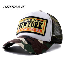 High Quality New York Embroidery Summer Mesh Baseball Cap Women Outdoor Camouflage Hats For Men Snapback Bone Hip Hop Dad Hat 2024 - buy cheap