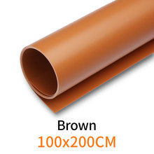 Brown 100cm*200cm 39"*79" Brown Seamless Water-proof PVC Backdrop Background Paper for Photo Video Photography Studio 2024 - buy cheap