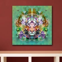 Canvas Pictures Wall Art Frame 1 Piece Colorful Animal Tiger Painting Prints Abstract Graffiti Poster For Living Room Home Decor 2024 - buy cheap