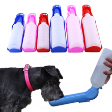 250/500 мл кормушка для собачьей воды с чашей, пластиковая портативная бутылка для воды, для домашних животных, для путешествий, питатель для питьевой воды 40FB18 2024 - купить недорого