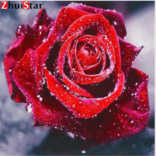 5D DIY Christmas Diamond Painting Flower Diamond Embroidery red rose DIY Cat Full Square Drill Picture Of Rhinestone XY1 2024 - buy cheap