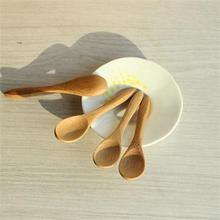 Mini Cucharas de madera para niños, cuchara para condimentos, cocina de miel, 9,2x2cm 2024 - compra barato