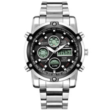 Relógio esportivo masculino de quartzo readeel, em aço, com display de retroiluminação, casual, para homens 2024 - compre barato