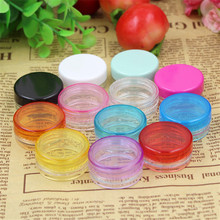 10pcs/lot 3g Mix Color Small Empty Cosmetic Refillable Bottles Plastic Eyeshadow Makeup Face Cream Jar Pot Container Bottle-15 2024 - buy cheap