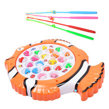 Quebra-cabeça magnético fofo de pesca, brinquedo musical para interação pai-filho brinquedo educativo para crianças 2024 - compre barato