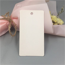 500Pcs Rectangle Shape Blank Paperboard Tag for Jewelry Boxes Clothes Tag Products Price Tags Instruction Hang Tags Customized 2024 - buy cheap