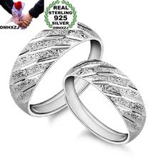 OMHXZJ-Anillo de plata esterlina 925 para hombre y mujer, sortija ajustable, brillante, ideal para fiesta, boda, amantes de los meteoros, venta al por mayor 2024 - compra barato