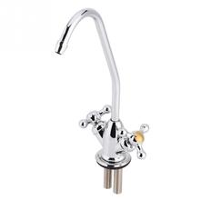 1/4'' Zinc Alloy Kitchen Double Head Faucet Tap Chrome Reverse Osmosis Drinking Water Filter Torneira Cocina 2024 - buy cheap